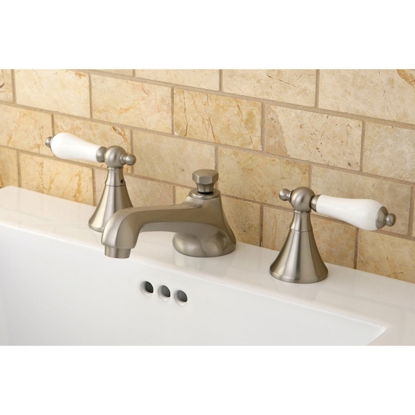 KS4478PL 8 Widespread Bathroom Faucet, Brushed Nickel